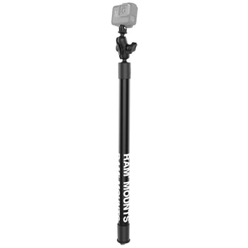 RAP-425-18-A-GOP1:RAP-425-18-A-GOP1_1:RAM Tough-Pole™ 23" Action Camera Track Mount