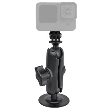 RAP-B-378-202U-GOP1:RAP-B-378-202U-GOP1_1:RAM Flex Adhesive Double Ball Mount with Action Camera Adapter
