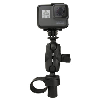 RAP-B-460-A-GOP1U:RAP-B-460-A-GOP1U_3:RAM Tough-Strap™ Double Ball Mount with Universal Action Camera Adapter