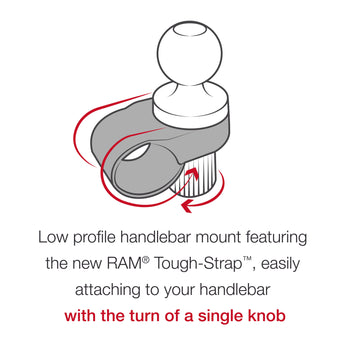 RAP-B-460-A-GOP1U:RAP-B-460-A-GOP1U_8:RAM Tough-Strap™ Double Ball Mount with Universal Action Camera Adapter