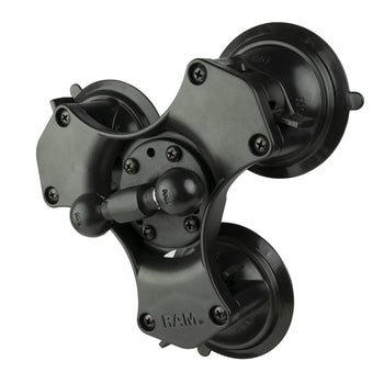 RAP-B-217-365-224-1U:RAP-B-217-365-224-1U_1:RAM Twist-Lock™ Triple Suction Cup Double Ball Base