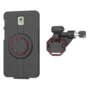 RAM-HOL-U1LRU:RAM-HOL-U1LRU_4:RAM Right Locking Holder for Tablets with GDS Uni-Conn™ Button