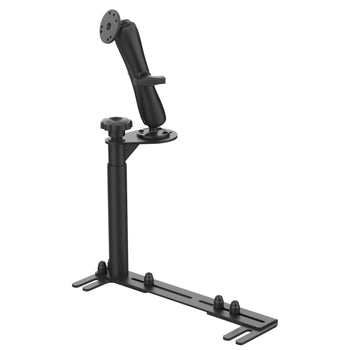 RAM-VB-196-DB2:RAM-VB-196-DB2_1:RAM No-Drill™ Universal Vehicle Floor Mount with Double Ball Mount