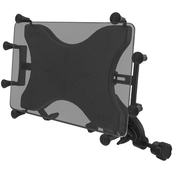 RAM-B-121-UN9U:RAM-B-121-UN9U_1:RAM X-Grip Mount with Yoke Clamp Base for 9"-10" Tablets