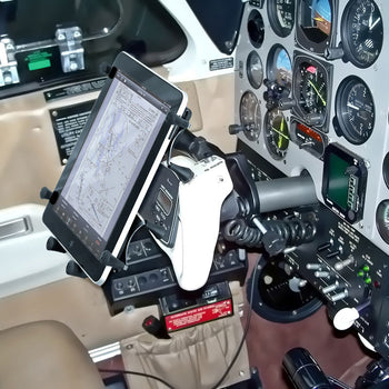 RAM-B-121-UN9U:RAM-B-121-UN9U_4:RAM X-Grip Mount with Yoke Clamp Base for 9"-10" Tablets