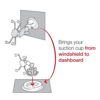 RAP-279C:RAP-279C_4:RAM Portable Friction Dashboard Base