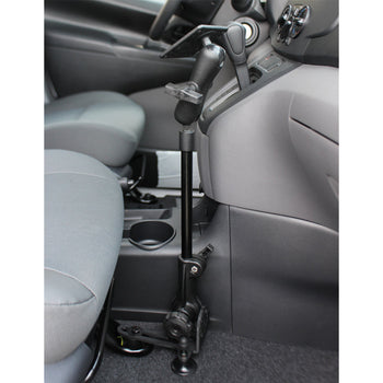 RAM-316-HD-2461U:RAM-316-HD-2461U_4:RAM Pod HD™ Vehicle Mount with 12" Aluminum Rod and 75x75mm VESA Plate