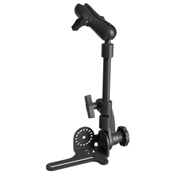 RAM-316-HD-NBU:RAM-316-HD-NBU_2:RAM Pod HD™ Vehicle Mount with 12" Aluminum Rod and Double Socket Arm