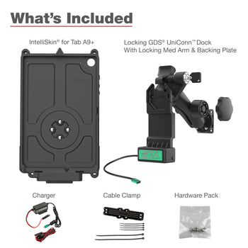 RAM-GDS-U1-SAM88-KIT2:RAM-GDS-U1-SAM88-KIT2_6:GDS Uni-Conn™ Locking Vehicle Bundle for Samsung Tab A9+