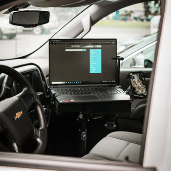 RAM-VB-203-SW1:RAM-VB-203-SW1_4:RAM No-Drill™ Laptop Mount for '19-24 Chevy Silverado + More