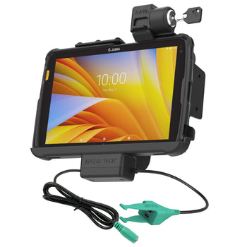 RAM-HOL-ZE21PKL-CAU:RAM-HOL-ZE21PKL-CAU_1:Locking RAM Tough-Dock™ Power + USB-C & USB-A for Zebra ET4x 10" Tablet