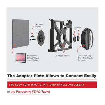 RAM-GDS-ROTO2-PAN16U:RAM-GDS-ROTO2-PAN16U_5:GDS Roto-Mag™ 3-in-1 Accessory for Panasonic FZ-A3