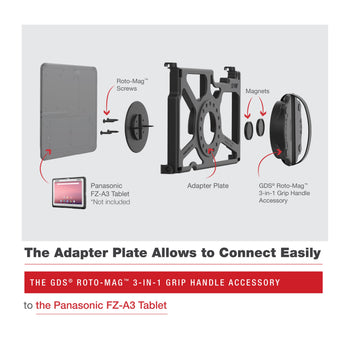 RAM-GDS-ROTO2-PAN16U:RAM-GDS-ROTO2-PAN16U_5:GDS Roto-Mag™ 3-in-1 Accessory for Panasonic FZ-A3