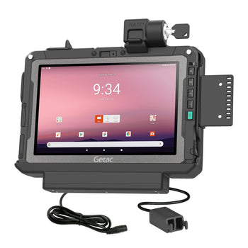 RAM-HOL-GE4PD2KLU:RAM-HOL-GE4PD2KLU_1:RAM Locking Power + Dual USB Data Dock for Getac ZX10