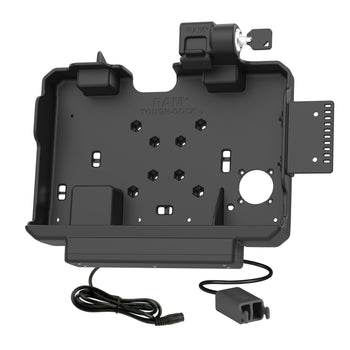 RAM-HOL-GE4PD2KLU:RAM-HOL-GE4PD2KLU_2:RAM Locking Power + Dual USB Data Dock for Getac ZX10