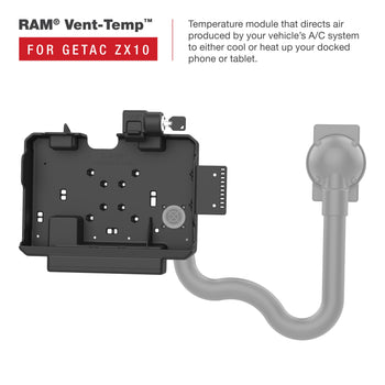 RAM-HOL-GE4PD2KLU:RAM-HOL-GE4PD2KLU_4:RAM Locking Power + Dual USB Data Dock for Getac ZX10