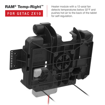 RAM-HOL-GE4PD2U:RAM-HOL-GE4PD2U_5:RAM Power + Dual USB Data Dock for Getac ZX10
