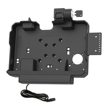 RAM-HOL-GE4PKLU:RAM-HOL-GE4PKLU_2:RAM Form-Fit Locking Powered Dock for Getac ZX10