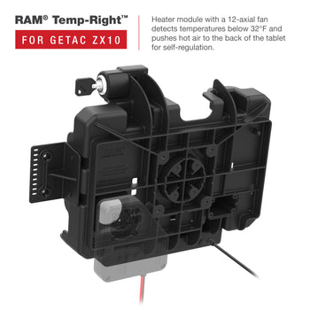 RAM-HOL-GE4PKLU:RAM-HOL-GE4PKLU_5:RAM Form-Fit Locking Powered Dock for Getac ZX10