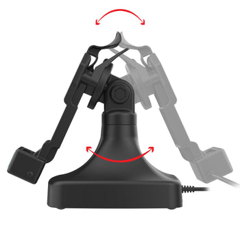 RAM-GDS-DOCK-D14-U1E-2A:RAM-GDS-DOCK-D14-U1E-2A_3:GDS Uni-Conn™ Tilt & Swivel Dock with PoE + Data
