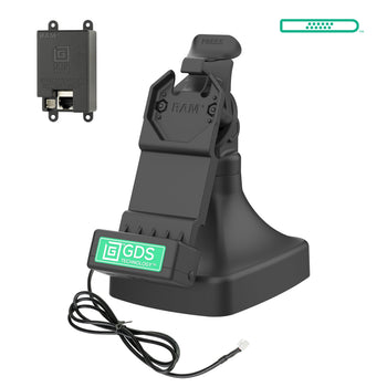 RAM-GDS-DOCK-D14-U1E:RAM-GDS-DOCK-D14-U1E_1:GDS Uni-Conn™ Tilt & Swivel Dock with PoE
