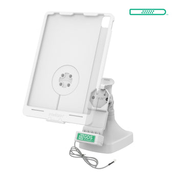 RAM-GDS-DOCK-D14-U1E-2A-GRY:RAM-GDS-DOCK-D14-U1E-2A-GRY_2:GDS Uni-Conn™ Tilt & Swivel Dock with PoE + Data - Gray