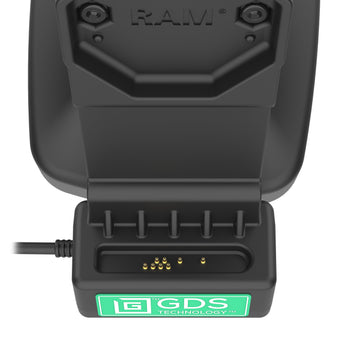 RAM-GDS-DOCK-D14-U1E-2A:RAM-GDS-DOCK-D14-U1E-2A_5:GDS Uni-Conn™ Tilt & Swivel Dock with PoE + Data