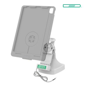RAM-GDS-DOCK-D14-U1E-GRY:RAM-GDS-DOCK-D14-U1E-GRY_2:GDS Uni-Conn™ Tilt & Swivel Dock with PoE - Gray