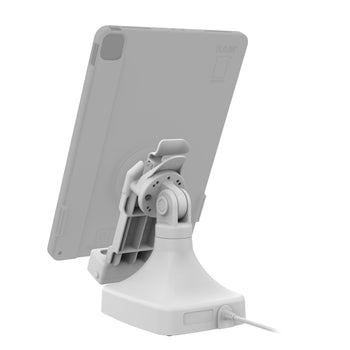 RAM-GDS-DOCK-D14-U1E-GRY:RAM-GDS-DOCK-D14-U1E-GRY_4:GDS Uni-Conn™ Tilt & Swivel Dock with PoE - Gray