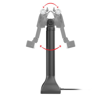 RAM-GDS-DOCKLR-D11-14-U1E:RAM-GDS-DOCKLR-D11-14-U1E_4:GDS Uni-Conn™ 14" Locking Pedestal Dock with PoE