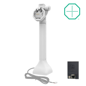 RAM-GDS-DOCKLR-D11-14-U3E-GRY:RAM-GDS-DOCKLR-D11-14-U3E-GRY_1:GDS Uni-Conn™ Powered 14" Locking Pedestal Dock with PoE - Gray