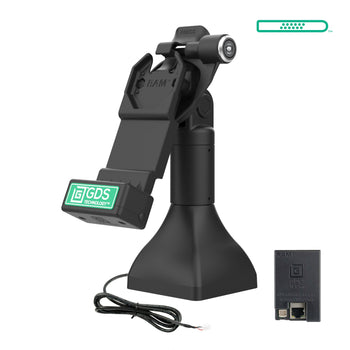 RAM-GDS-DOCKLR-D11-7-U1E:RAM-GDS-DOCKLR-D11-7-U1E_1:GDS Uni-Conn™ 7" Locking Pedestal Dock with PoE