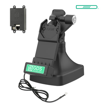 RAM-GDS-DOCKLR-D14-U1E:RAM-GDS-DOCKLR-D14-U1E_1:GDS Uni-Conn™ Locking Tilt & Swivel Dock with PoE