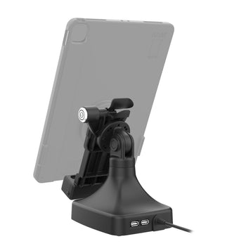 RAM-GDS-DOCKLR-D14-U1E-2A:RAM-GDS-DOCKLR-D14-U1E-2A_4:GDS Uni-Conn™ Locking Tilt & Swivel Dock with PoE + Data
