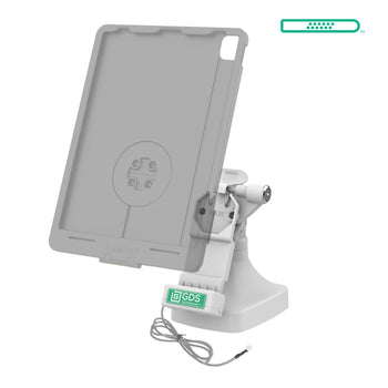 RAM-GDS-DOCKLR-D14-U1E-GRY:RAM-GDS-DOCKLR-D14-U1E-GRY_2:GDS Uni-Conn™ Locking Tilt & Swivel Dock with PoE - Gray