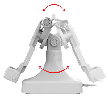 RAM-GDS-DOCKLR-D14-U1E-GRY:RAM-GDS-DOCKLR-D14-U1E-GRY_3:GDS Uni-Conn™ Locking Tilt & Swivel Dock with PoE - Gray