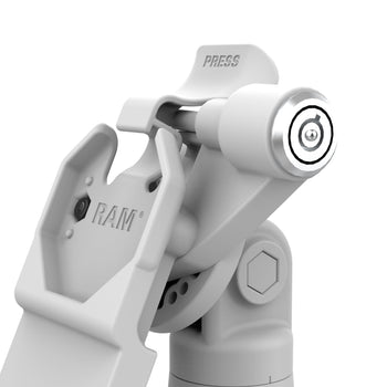 RAM-GDS-DOCKLR-D14-U1E-GRY:RAM-GDS-DOCKLR-D14-U1E-GRY_5:GDS Uni-Conn™ Locking Tilt & Swivel Dock with PoE - Gray