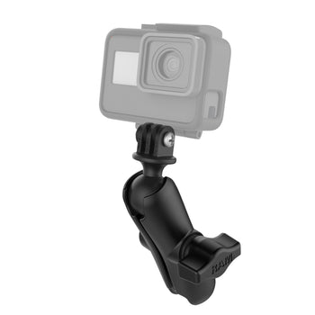 RAM-B-202-GOP1-201U:RAM-B-202-GOP1-201U_1:RAM Double Socket Arm with Universal Action Camera Adapter