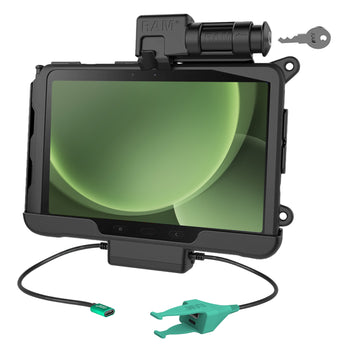 RAM-HOL-SAM57CPKL-CAU:RAM-HOL-SAM57CPKL-CAU_1:RAM Locking USB-C Dock + USB-C & USB-A Data for Tab Active5 Pro & 4 Pro