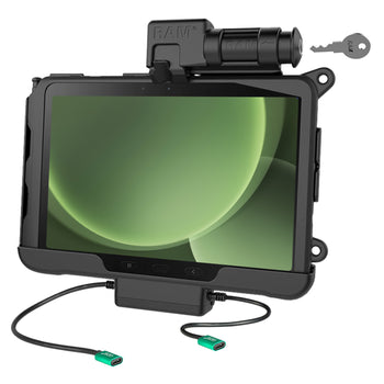 RAM-HOL-SAM57CPKL-CU:RAM-HOL-SAM57CPKL-CU_1:RAM Locking USB-C Powered Dock + USB-C Data for Tab Active5 Pro & 4 Pro