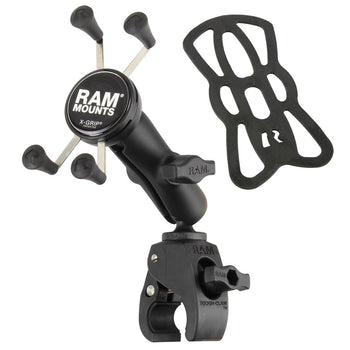RAM-B-400-HOL-UN7BU:RAM-B-400-HOL-UN7BU_2:RAM X-Grip Phone Mount with RAM Tough-Claw™ Small Clamp Base - Medium