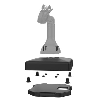 RAP-251-2U:RAP-251-2U_4:RAM Weighted Platform Base with 4-Hole Pattern for GDS Pedestal Docks