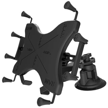 RAM-B-189-PIV1-A-UN9U:RAM-B-189-PIV1-A-UN9U_2:RAM X-Grip with Twist-Lock™ Pivot Suction for 9"-11" Tablets - Short