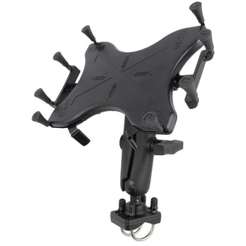RAM-HOL-UN9-235U:RAM-HOL-UN9-235U_2:RAM X-Grip Mount with Double U-Bolt Base for 9"-11" Tablets
