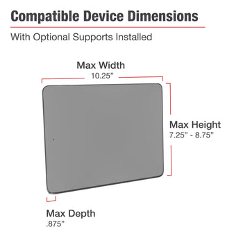 RAM-VB-195-UN11:RAM-VB-195-UN11_6:RAM X-Grip 12"-13" Tablet Mount for '15-24 Ford F-150, F-250 + More
