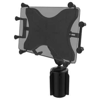 RAP-299-3-UN9U:RAP-299-3-UN9U_1:RAM X-Grip with RAM-A-CAN™ II Cup Holder Mount for 9"-11" Tablets