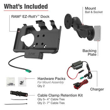 RAM-101-225B2-SAM60CP-V7CU:RAM-101-225B2-SAM60CP-V7CU_3:RAM EZ-Roll'r™ USB-C Powered Mount for Samsung Tab Active5 & 3