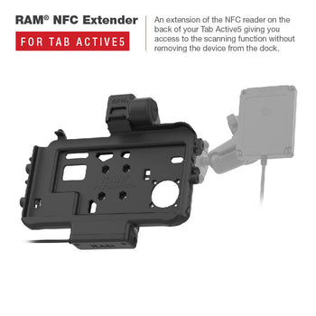 RAM-HOL-SAM58CPTU:RAM-HOL-SAM58CPTU_5:RAM Low-Profile USB-C Powered Dock for Tab Active5 & 3
