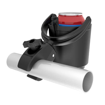 RAM-B-132-400U:RAM-B-132-400U_2:RAM Level Cup™ 16oz Drink Holder with RAM Tough-Claw™ Mount