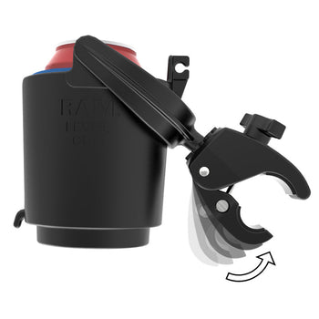 RAM-B-132-400U:RAM-B-132-400U_3:RAM Level Cup™ 16oz Drink Holder with RAM Tough-Claw™ Mount